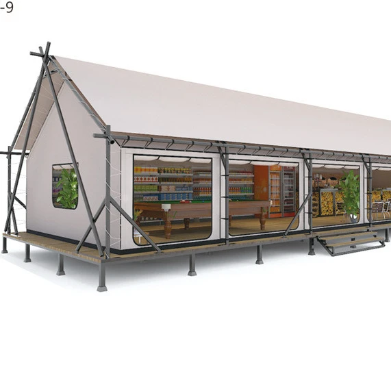 12m18m Beach Coffee bar Large Counter Outdoor Big Tente Waterproof Glamping Luxury Living Resort Tents for Sale