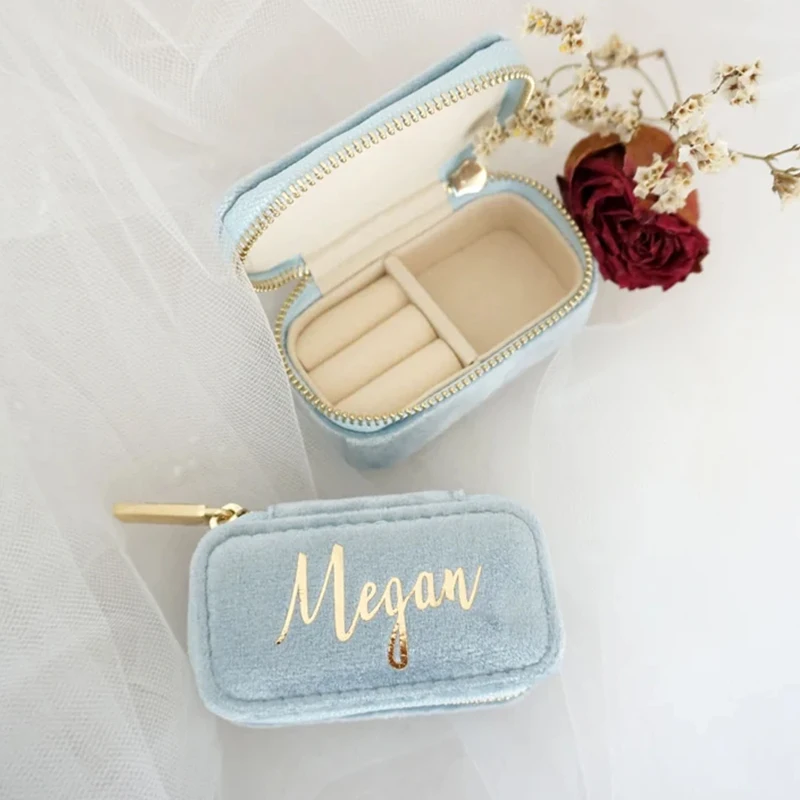 Wholesale Price Travel Jewelry Box Custom Logo Luxury Soft Leather Jewelry Box Jewelry Accessories Portable Travel Jewellery Box