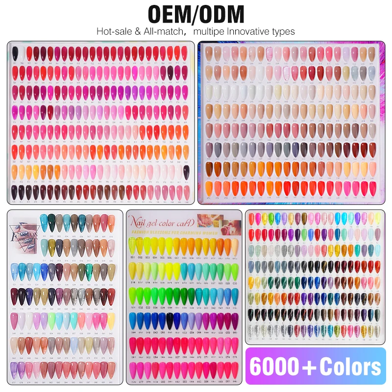 R S Nail Factory Direct Sale 1 kg Barrel Bulk Color Gel Polish  Nail Glue Adhesive 6000 Colors Long Lasting Varnish Nail Uv Gel
