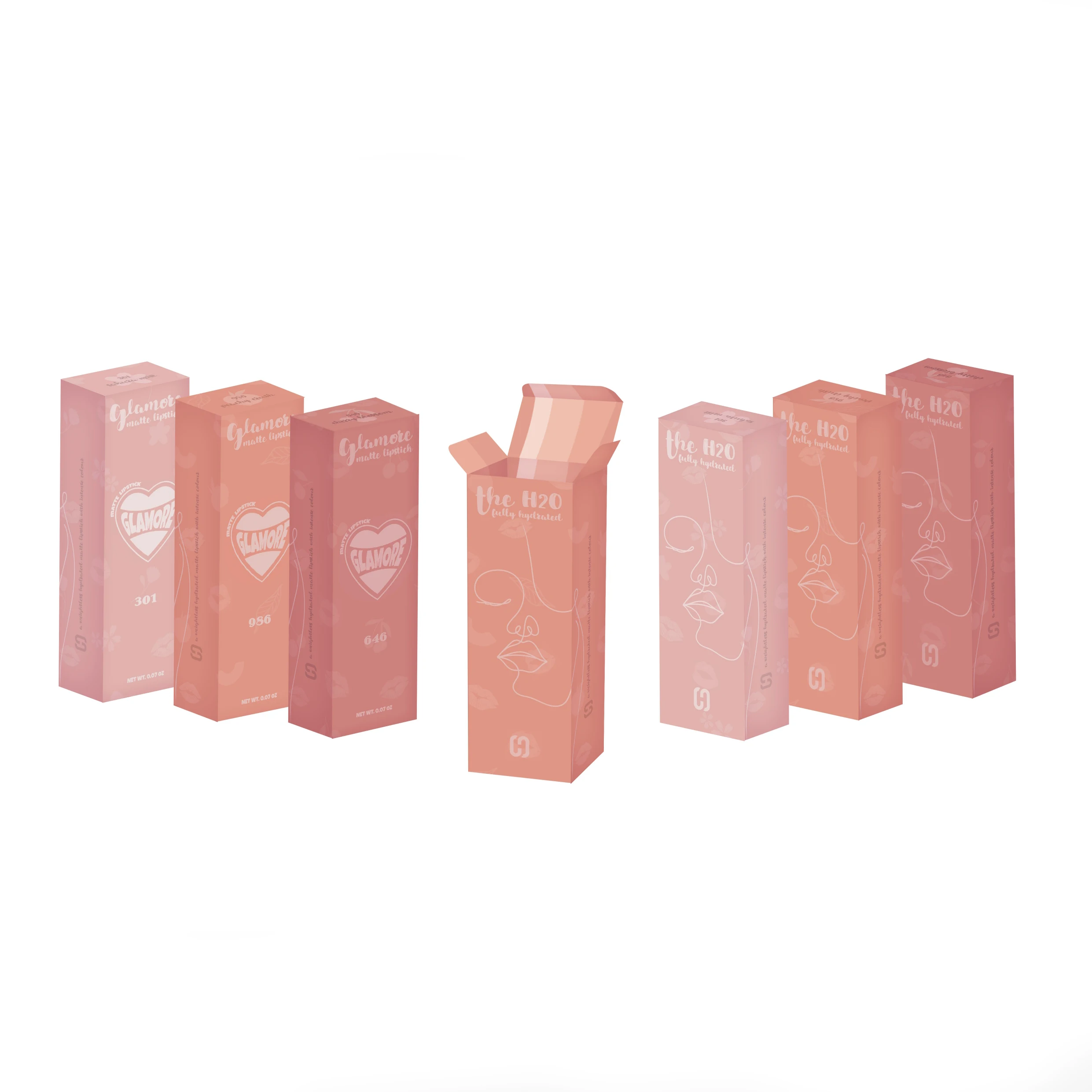Mini Travel Storage Perfume Boxes Glass Small Perfume Sample Vials Bottle Tester Cosmetic Packaging Folders Boxes