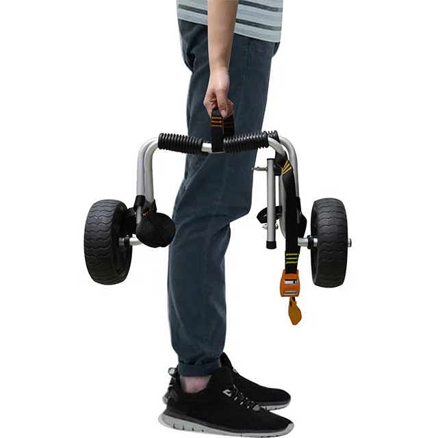 Kayak trolley cart folding small aluminum canoe kayak trailer