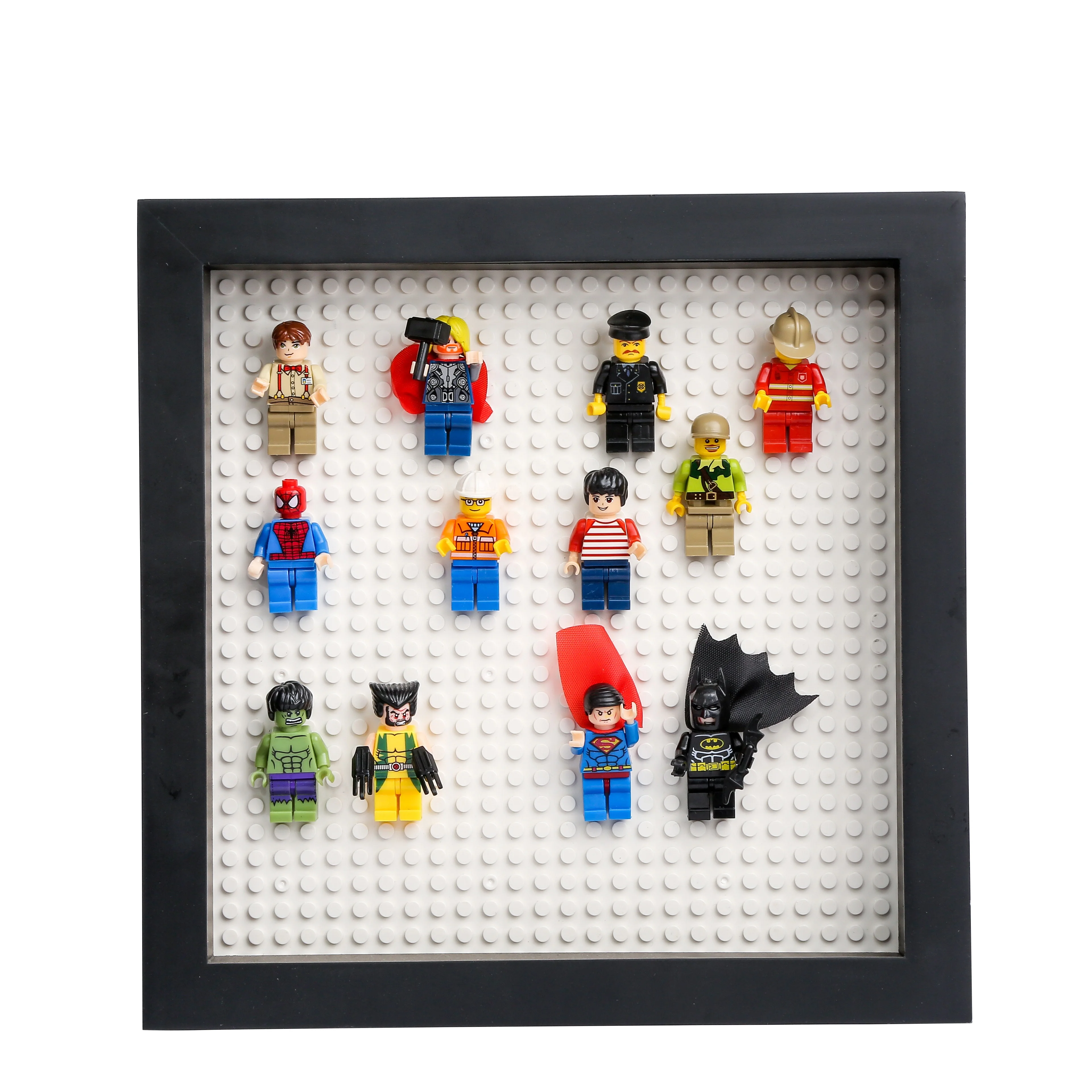 Высококачественная креативная Складная 3D деревянная фоторамка Конструктор LEGO теневая коробка витрина