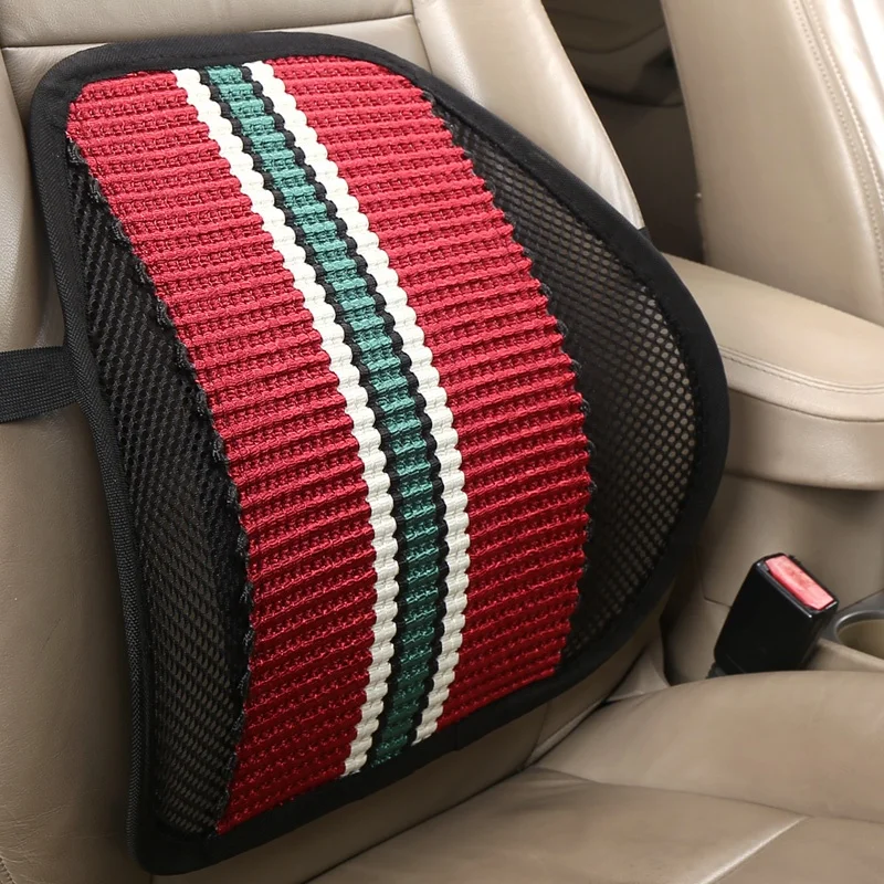 Summer ice silk Cool High Quality Mesh Lumbar Back Brace Support Office Home Car Seat Chair Cushion