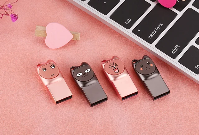 Promotional Gift waterproof cartoon mini cute Usb 2.0 3.0 Personalized Design all capacity with keychain USB Flash Drive
