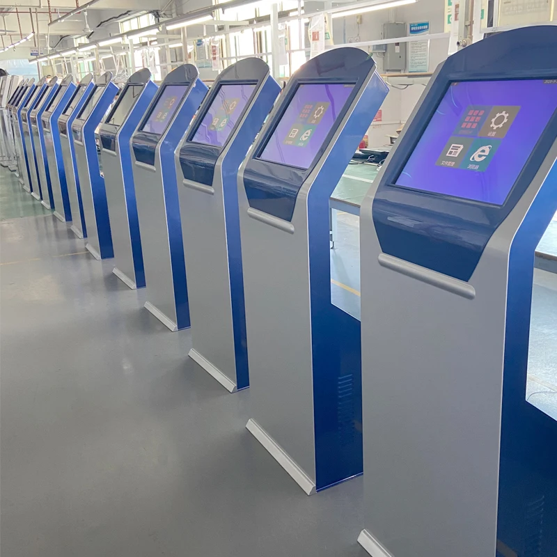 
 19 дюймов синий сенсорный экран для проверки информации  