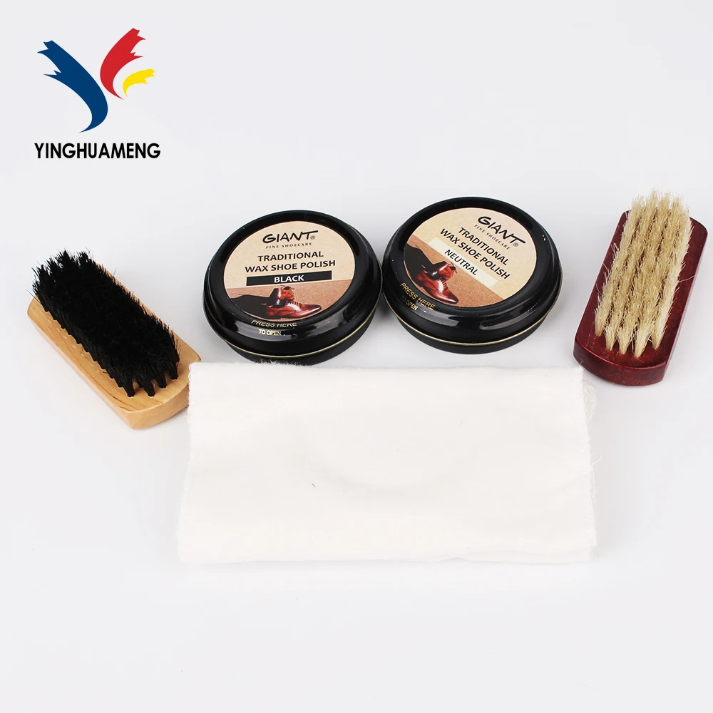 Tin shoe cream kit shoe care polish shoe cleaning kit