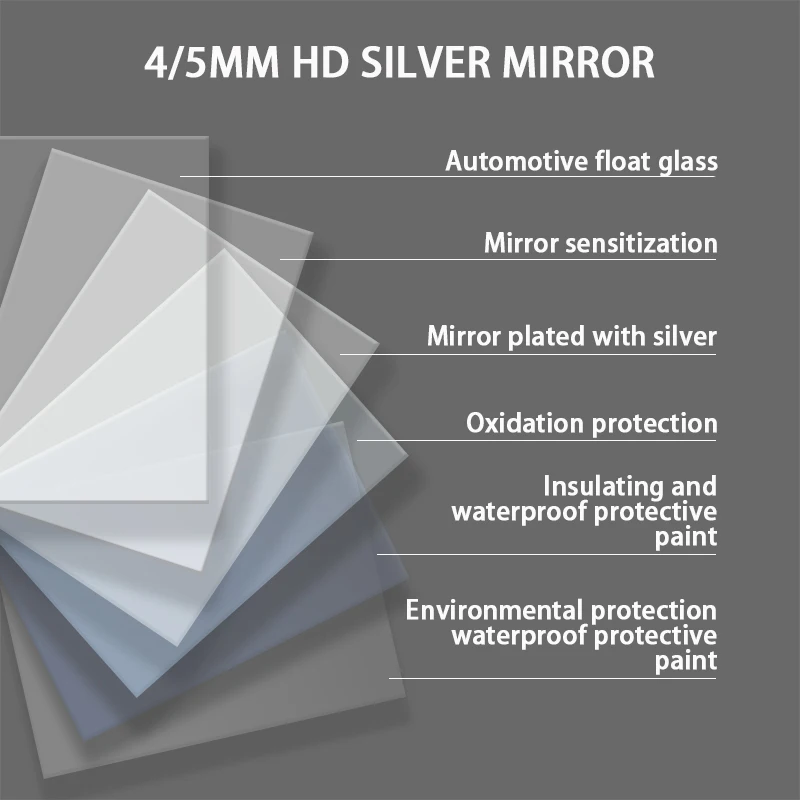 Modern Touch Sensor 80cm Square Wall Mounting Bathroom LED Mirror with Light Illuminated Smart Bathroom Mirror