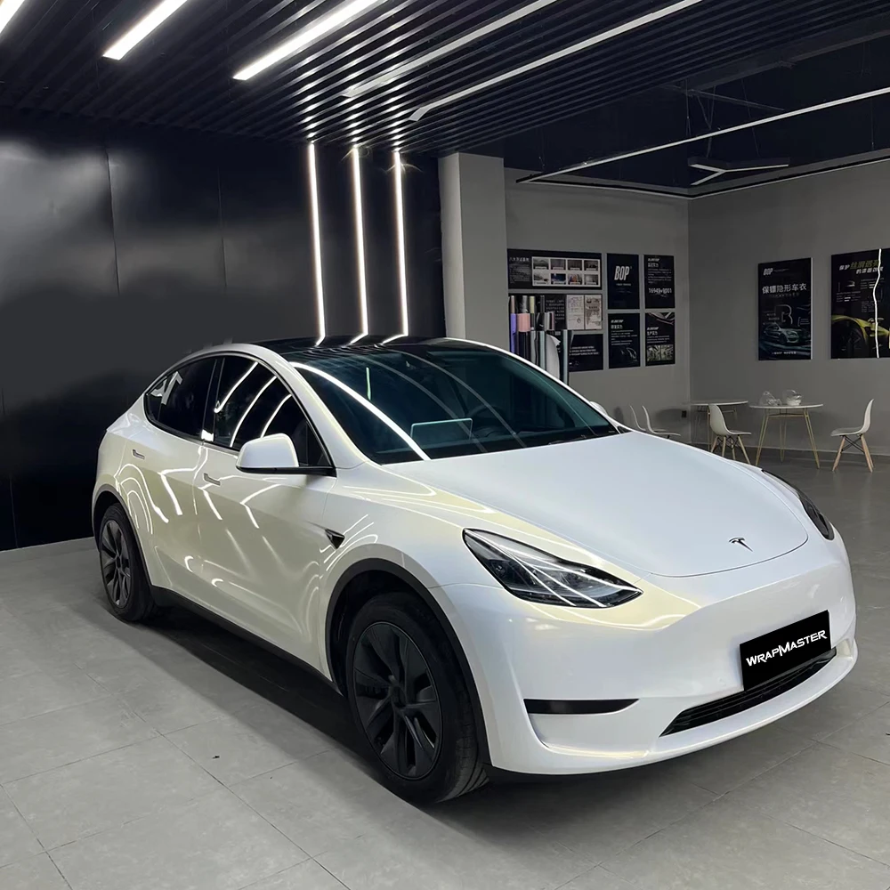 WRAPMASTER Self Healing Glossy metallic Gold Pearl PET Liner self healing PPF Paint Protect Film vehicle wrap