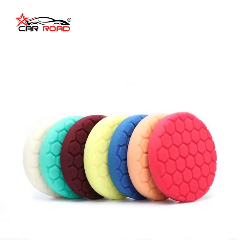 3-inch rounded flat cellular foam pad for car refresh scratches and swirls removal as well as car detail care pad