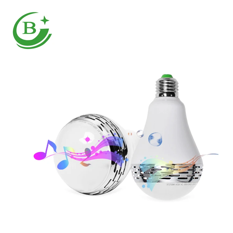 E27 умная RGB лампа беспроводной динамик музыкальный плеер RGBW светодиодная лампочка