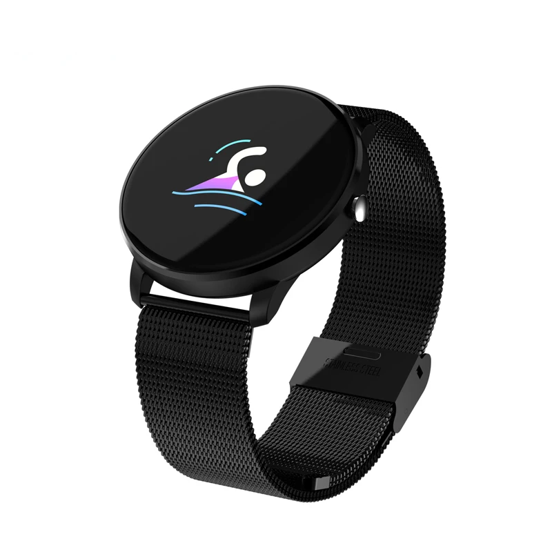 Luxury True color screen smart watch CF007 smart bracelet dynamic heart rate monitor and blood pressure