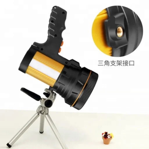 
Hand held rechargeable strong light led flashlight searchlight long-range work gun shaped portable lamp 