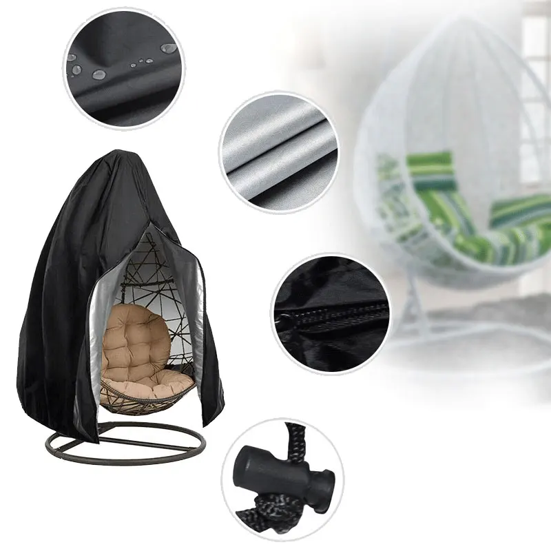 Outdoor Waterproof High Quality  Customized Swing Egg Chair Cover Patio Swings