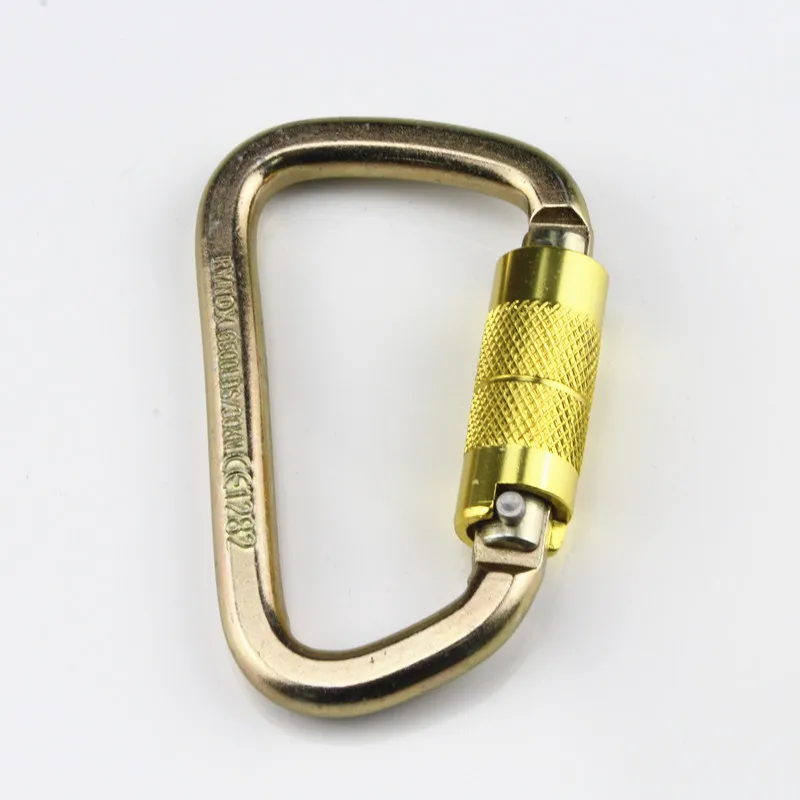 New arrival CE standard steel climbing protection carabiner with factory price