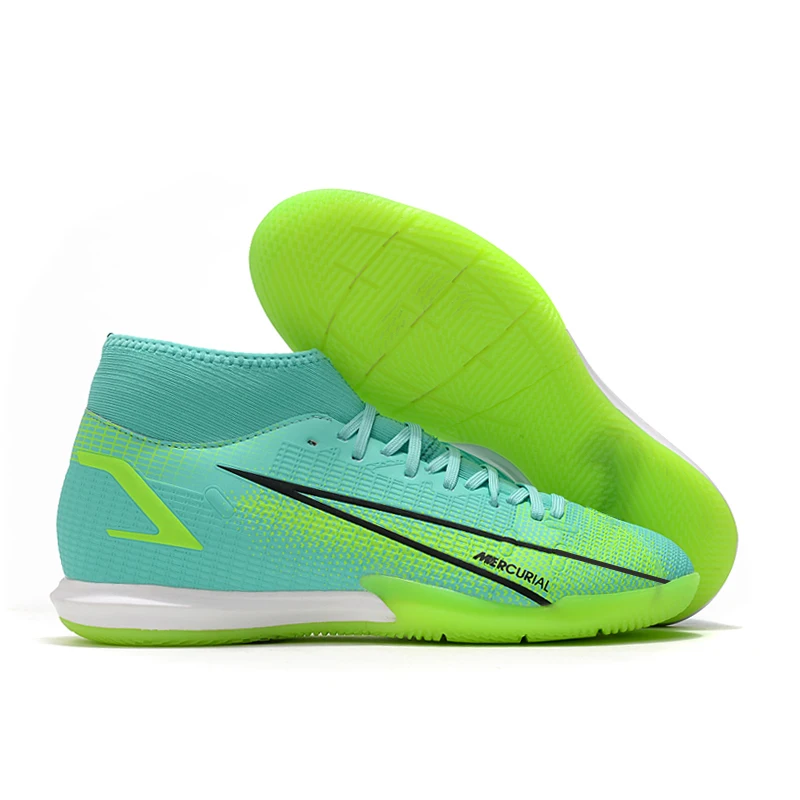 Professional Men Soccer Shoes Kids TF Training Football Boots High Ankle Sport Football Shoes Soccer