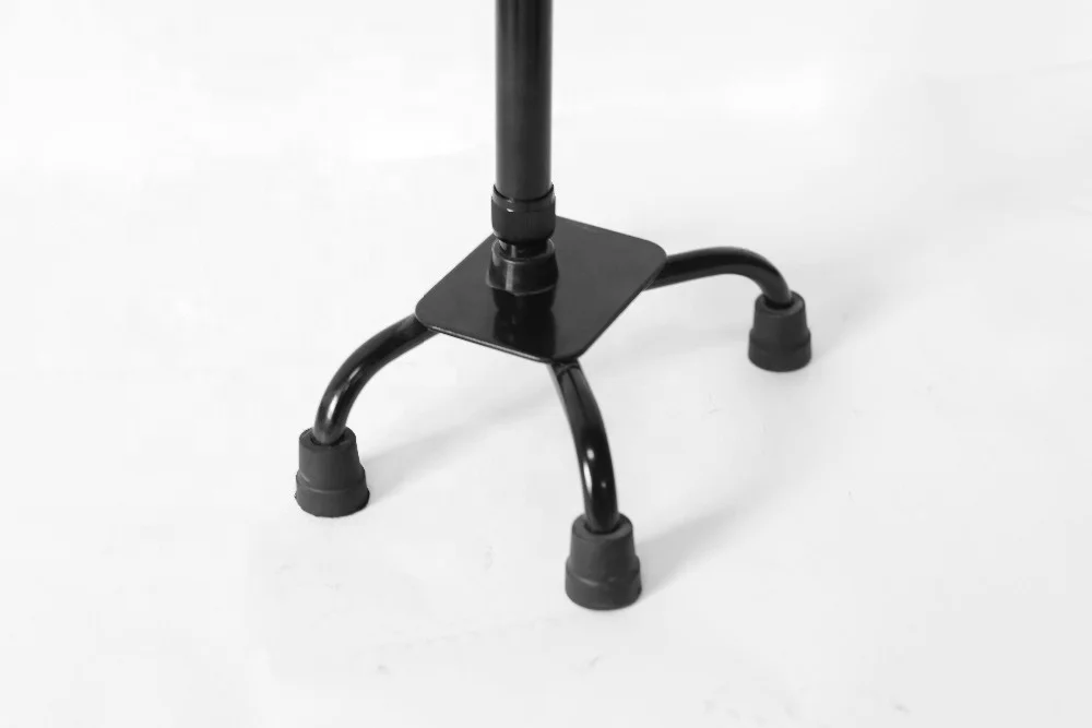 Sturdy Armrest Four Legged Cane Crutches Walking Sticks Hot Sale Lightweight Aluminum for The Elderly Canes Blind Cane 50PCS