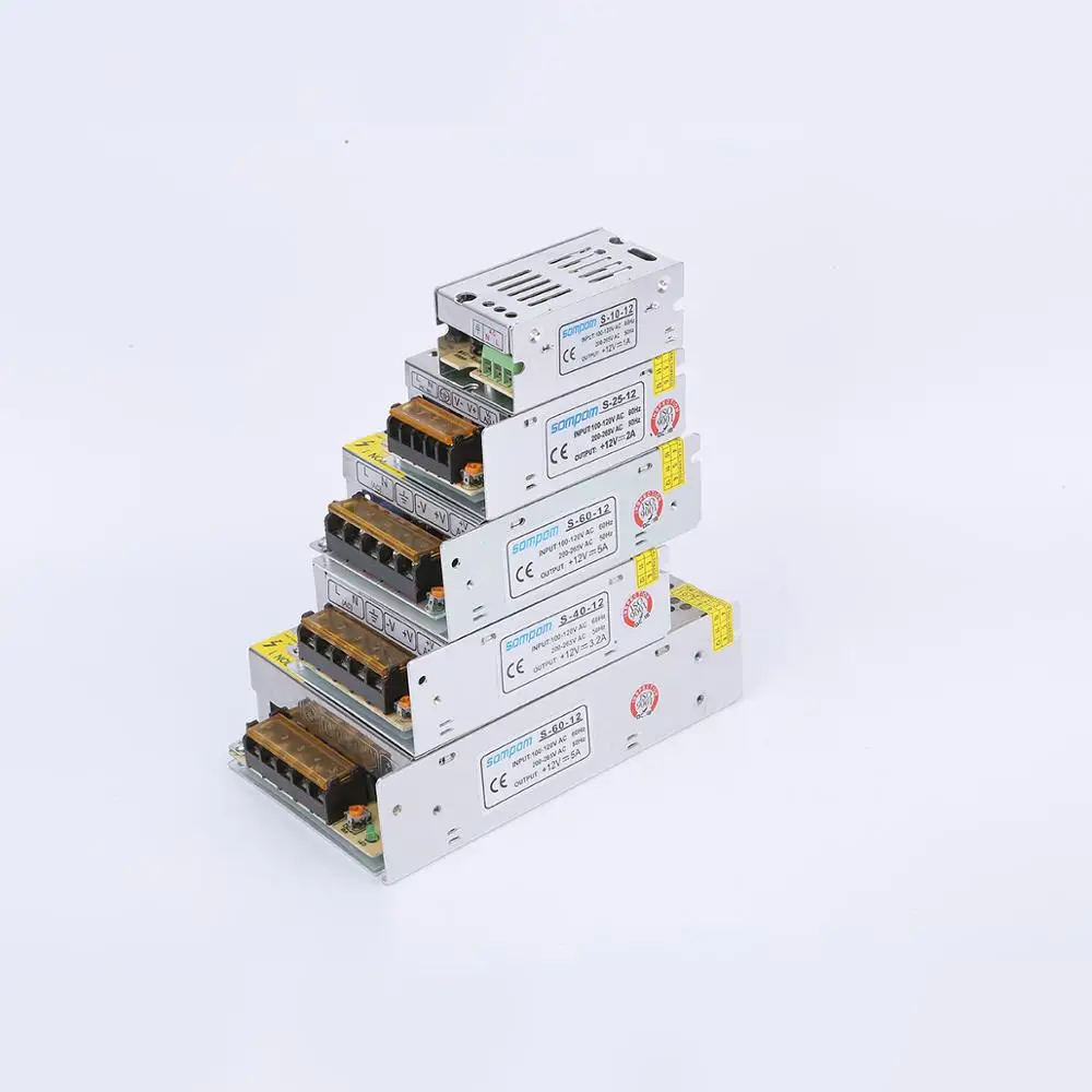 OEM SMPS AC к DC 12 В 1A 2A 5A 10A 20A 30A 50A Импульсные блоки питания для светодиодные ленты свет Олово Коробка