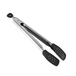 OEM ODM Non-slip Clip Clamp Salad Tools Kitchen Silicone Bbq Cooking Food Tongs
