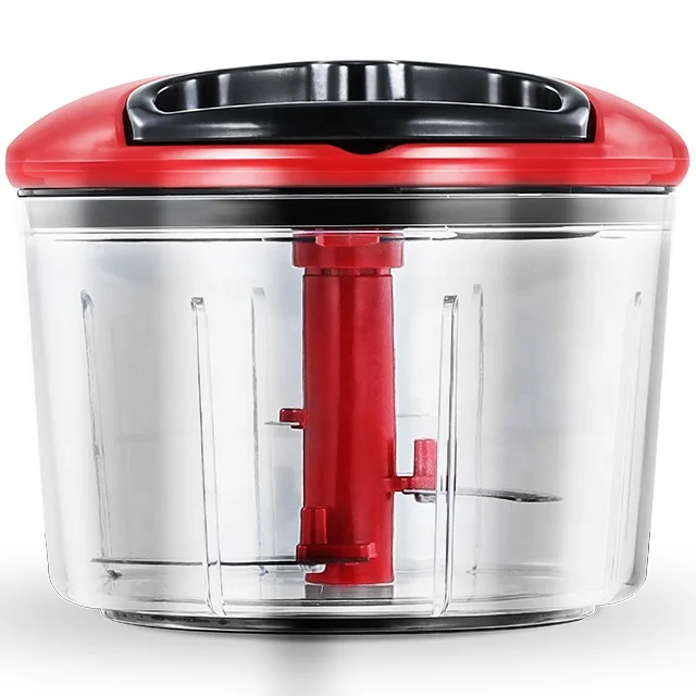 kitchen accessories manual hand pull food processor vegetable chopper garlic mincer onion cutter