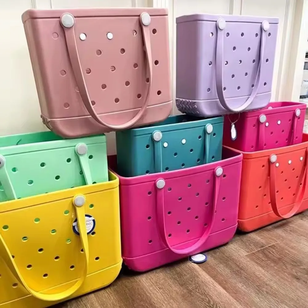 Waterproof Eva Foam Bag Classic O Bags Custom Logo Eva Silicone Beach Tote Bag