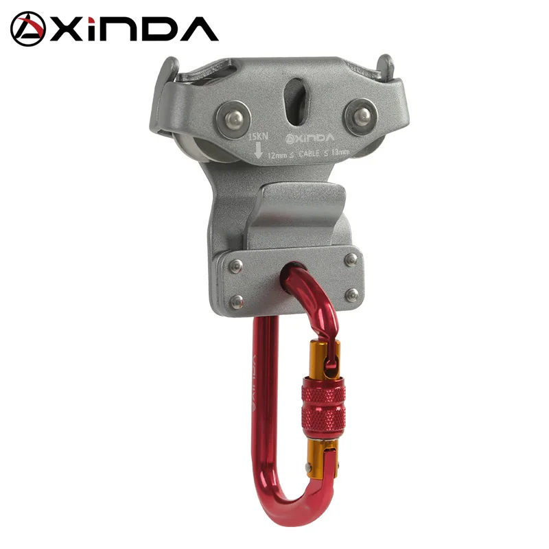 XINDA tyrolean traverse zip line pulley with ball bearing  for rescue lifting climbing
