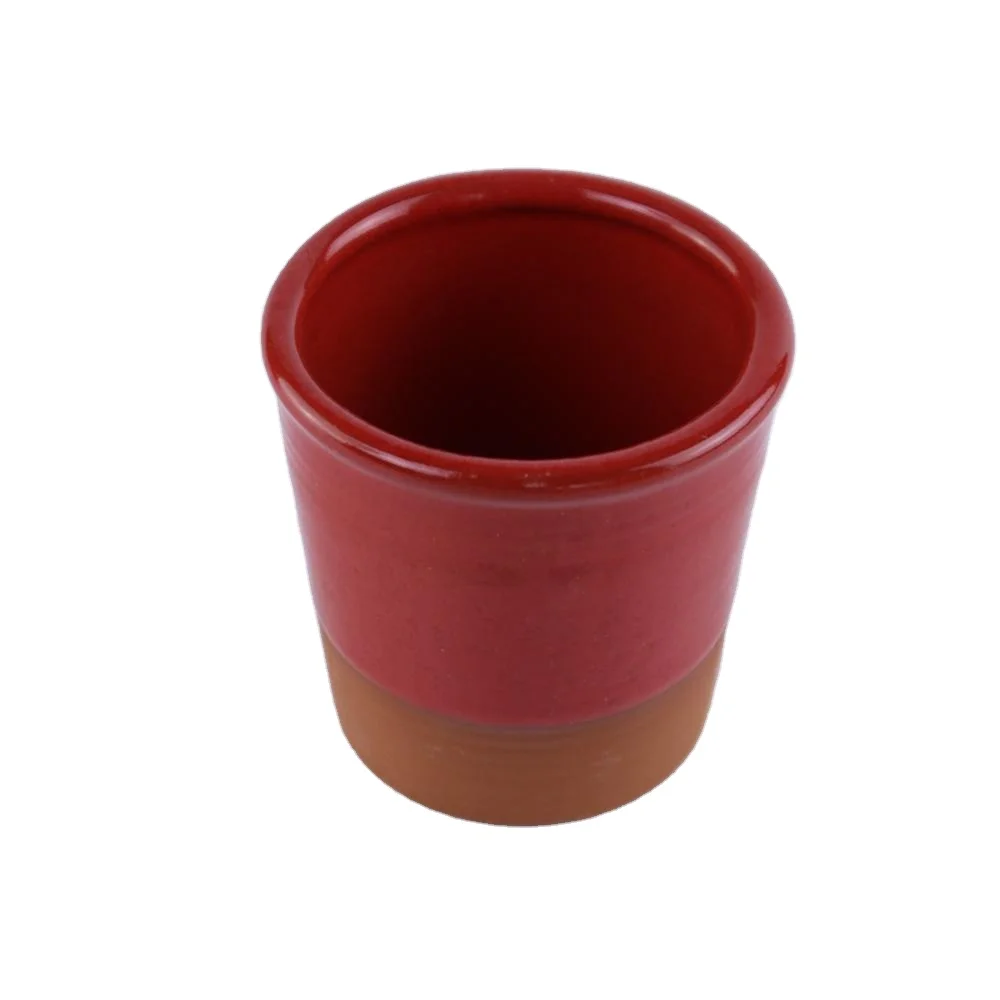 glazed handmade terracotta clay cup, Mugs