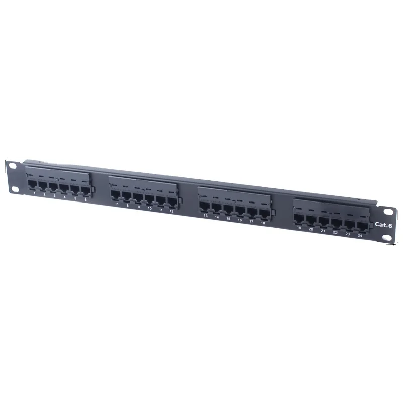 Factory Custom patch panel 24 port price RJ45 1U UTP patch panel cat6
