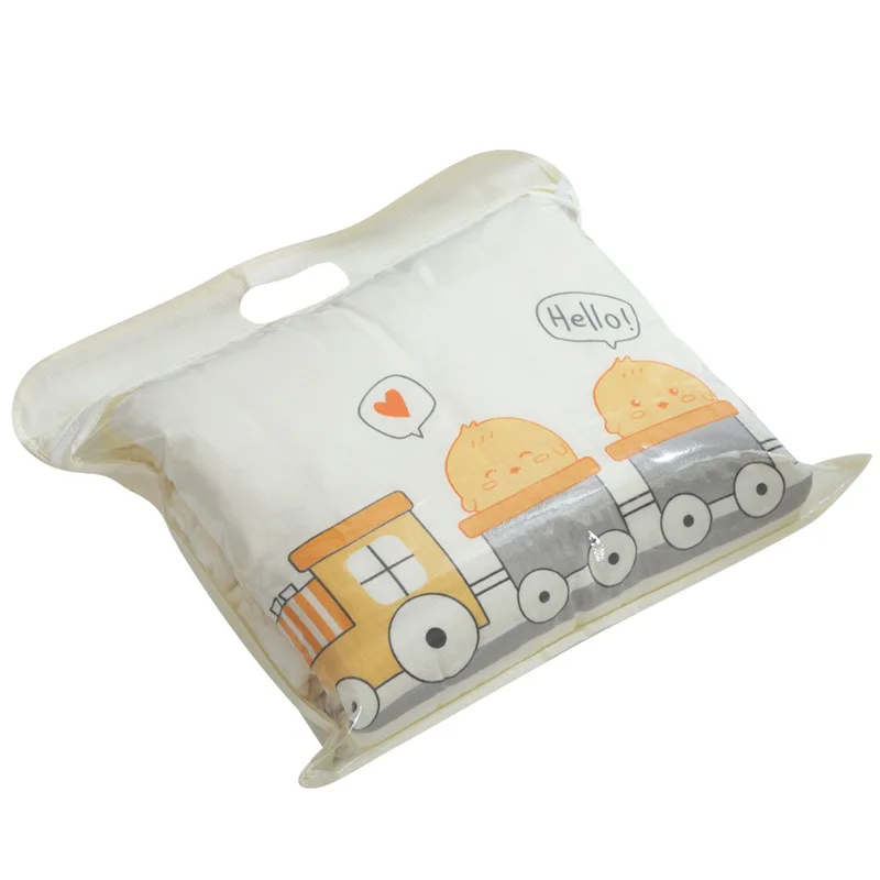 Сезон весна-осень; Новый стеганый Марля детские одеяла 100*100 см; Носки до колена для новорожденных и пододеяльник с персонажами из мультфильмов; Детское одеяло