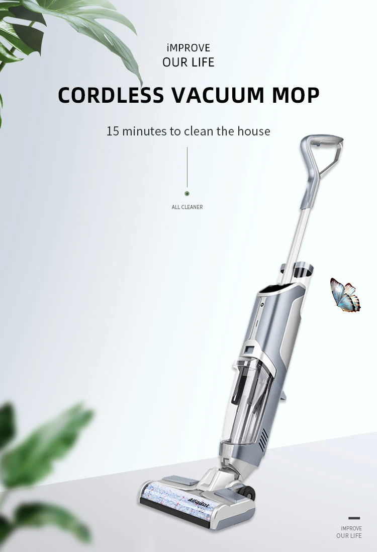 
2021 ECO friendly Electric Cordless Rechargeable Floor Sweeper Cleaning Appliances Cordless Vacuum cleaner Mop wet and Dry Mode 
