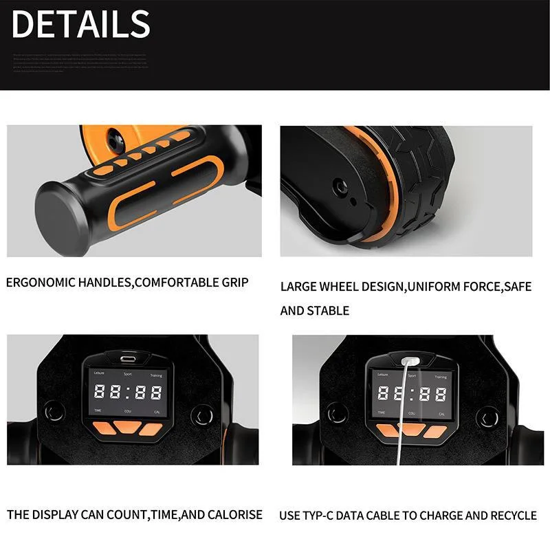 New Design Abdominal Roller Back & Arms AB wheel home gym fitness workout exercise ab wheel