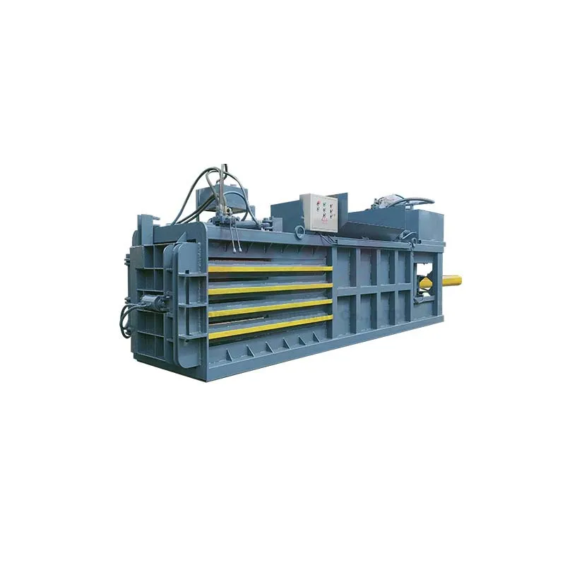 Automatic waste paper cardboard hydraulic horizontal baler baling machine cotton square baling machine