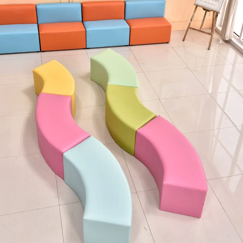 modern lobby curved stools sofa chair sectional control bar stool modular waiting low stool sofa chair