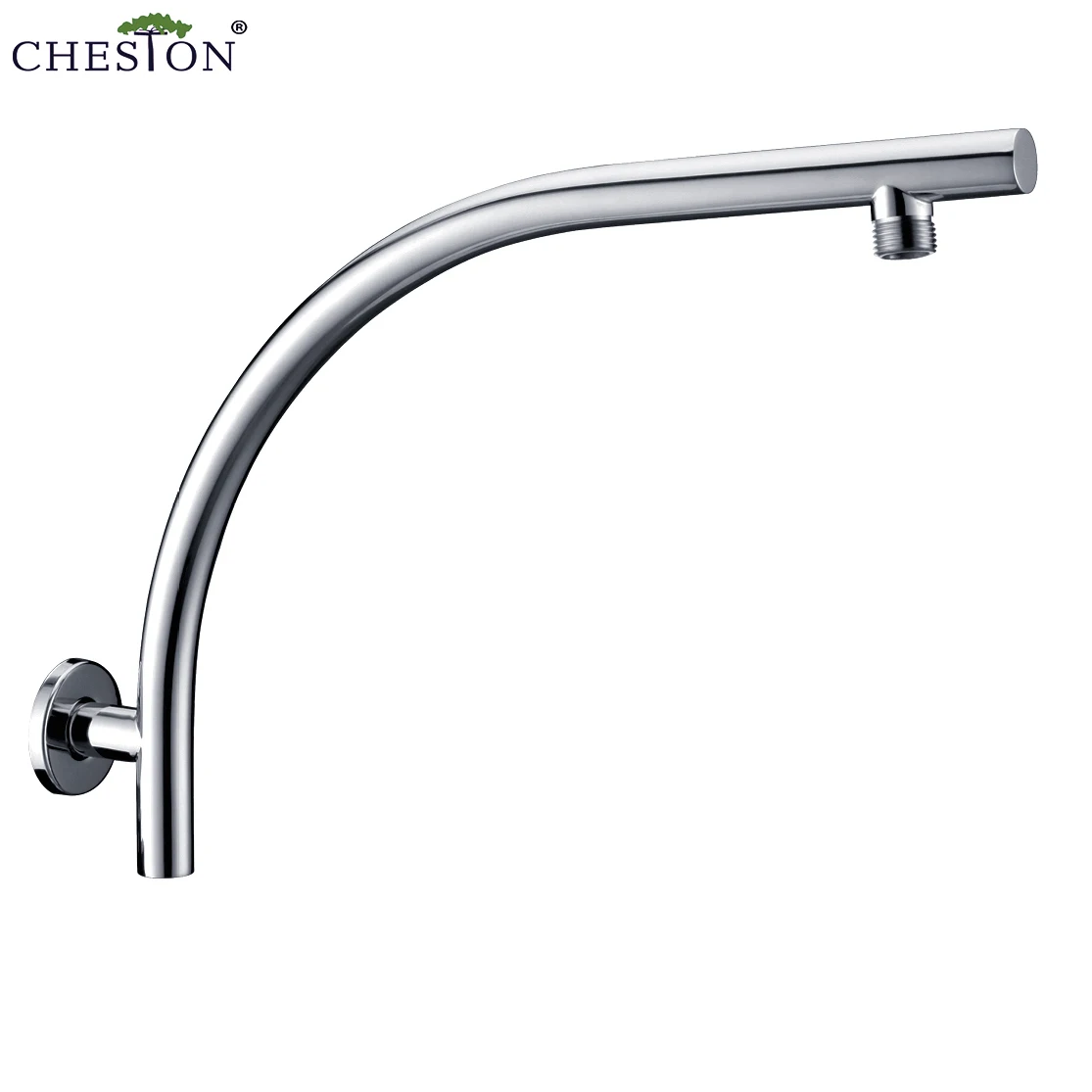 brass square shape chrome shower head arm with female screw for australia market