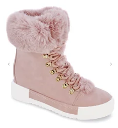 New Fashion Women Boots Winter Snow Short Boots Fur Cotton Shoes Lace up Wedges Shoes Boots for Women