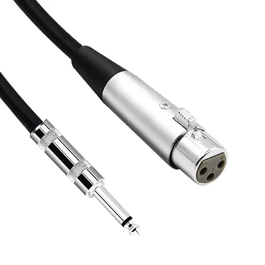 Factory Woven 6.5 Microphone Cable 6.35 Two Core  Microphone Cable