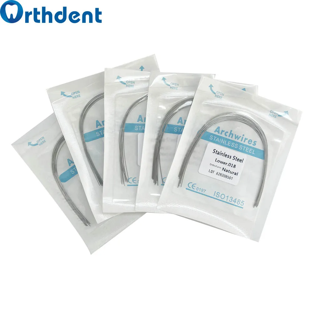 10 упаковок Ортодонтические круглые своды из нержавеющей стали