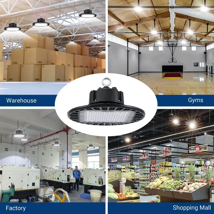 Indoor Shopping Mall Lighting Smd Waterproof Ip66 Outdoor 100w 150w 200w Ufo Led High Bay Lamp