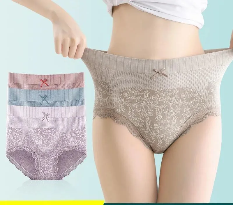 High Flexibility Hip Lift Breathable and Soft Lace Thong Bow