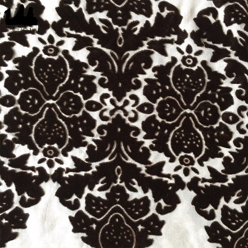 
silk viscose velvet silk velvet digital printing burn out velvet 