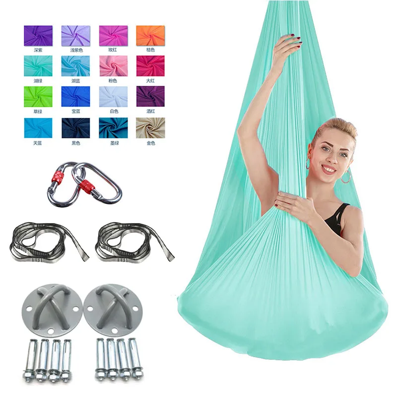 Aerial Yoga Swing Flying Yoga Hammock Set Sling for Antigravity Yoga hammock