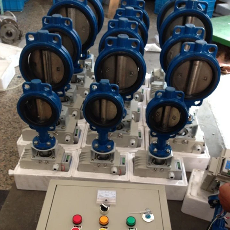 D673H Y F Pneumatic Wafer Type Metal Hard Seal Butterfly Valve