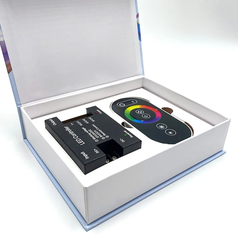 18 А RF беспроводная RGB мягкая световая полоса сенсорный пульт дистанционного управления светодиодный контроллер цветной модуль панель диммер