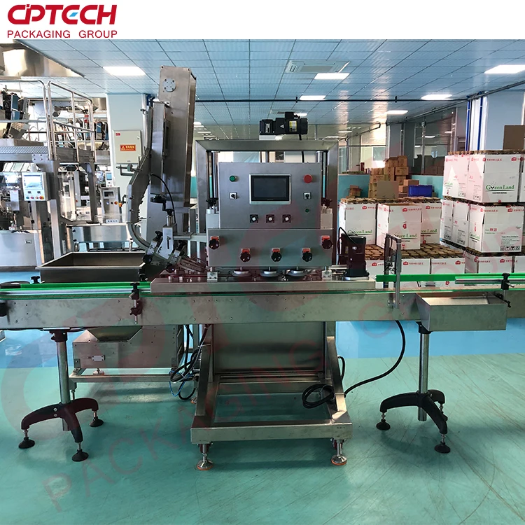 trigger cover spindle capping machine for disinfectan bottle and cleaner bottle