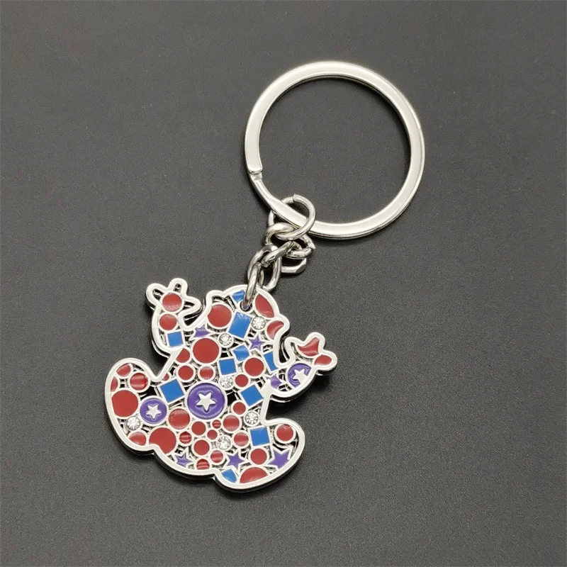 High Quality Enamel Keyring Dolphin Key Holder Frog Bag Charm Ladybug Keychain