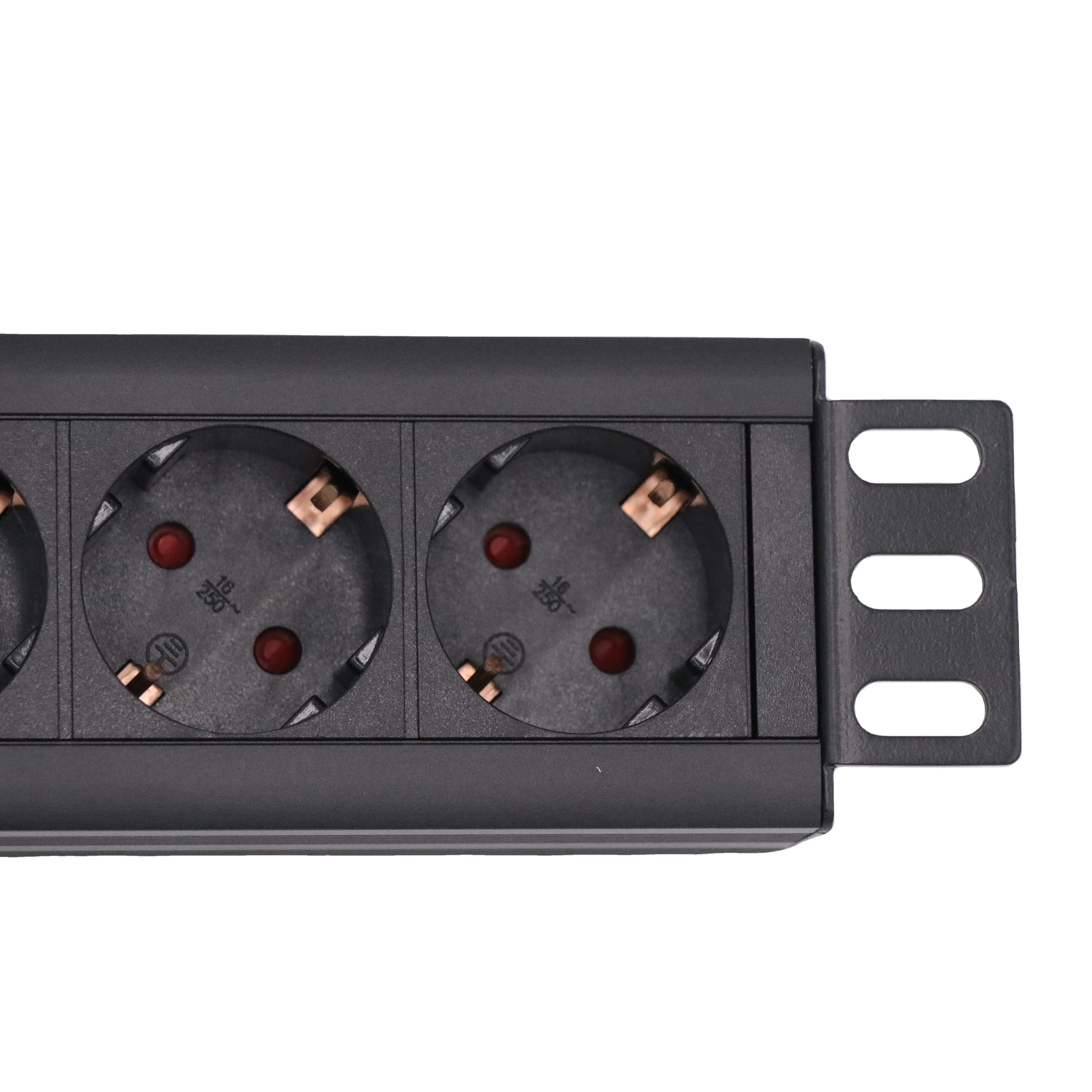 1.5U 6way   industry  Germany  three light surge production grounding instructions PDU socket  with on off switch