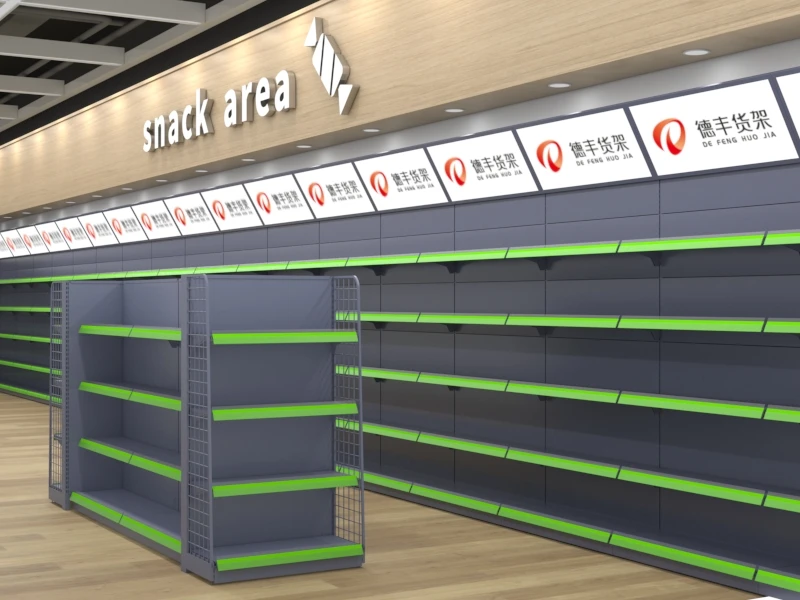 approved high quality Europe supermarket gondola shelving