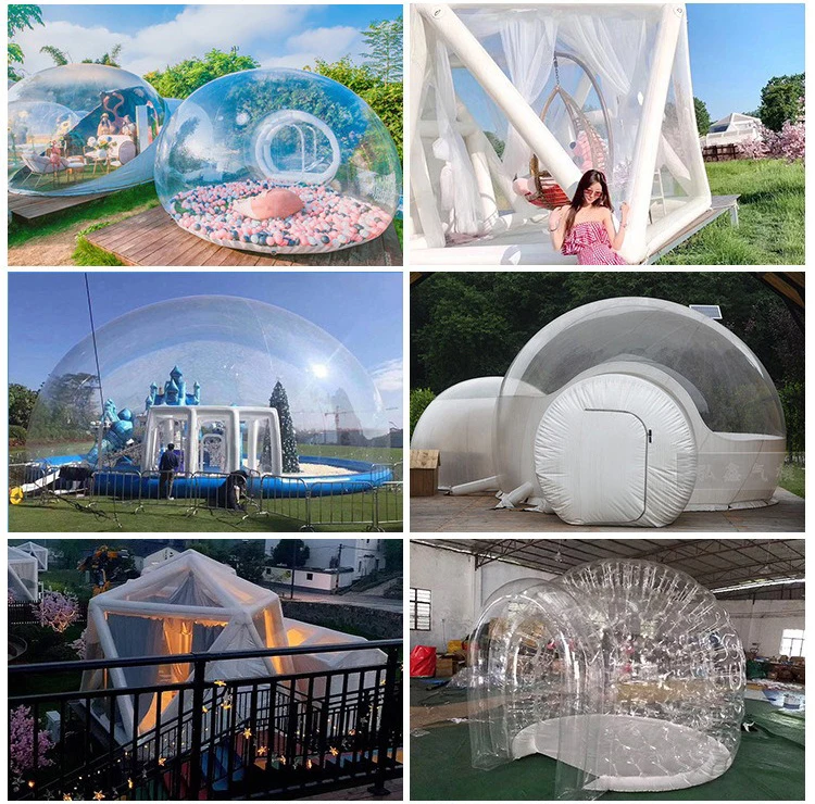 Outdoor Commercial Giant Transparent Inflatable Clear Domes Inflatable Bubble Tent House For Camping Wedding Party