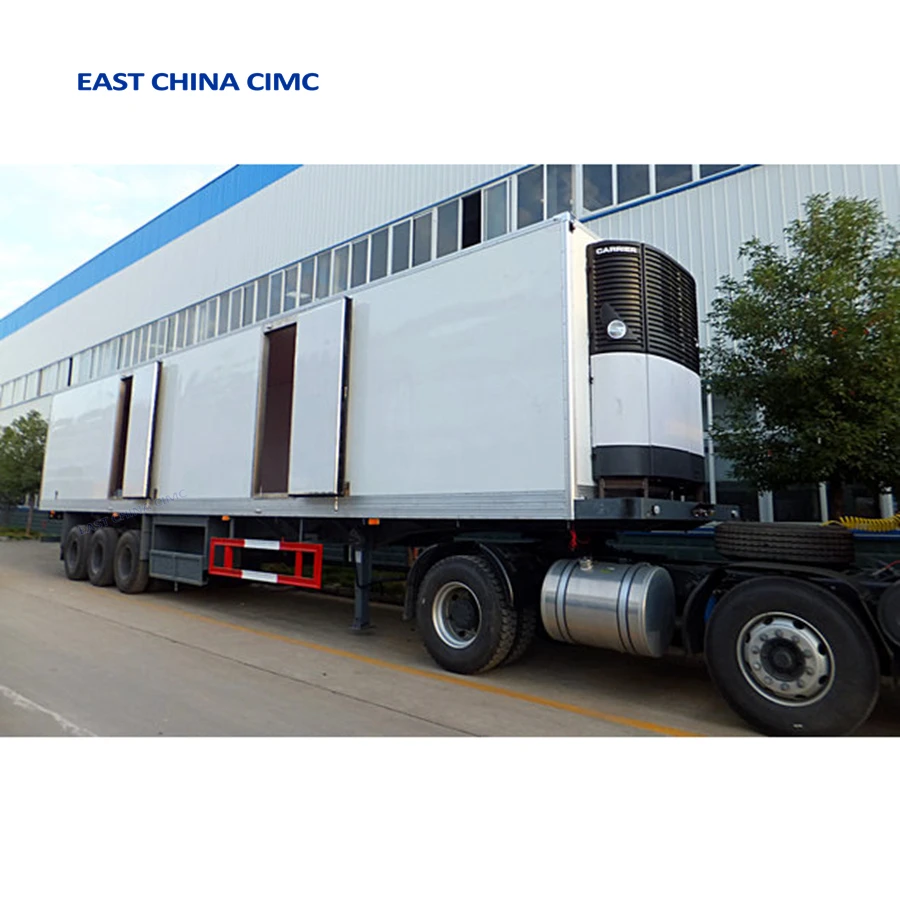 New 40ft 45ft 48ft Freezer Truck Trailer For Perishable Goods Transport