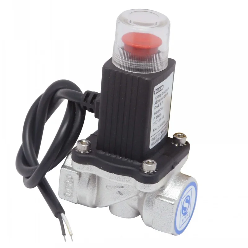 YH-1288 Automatic Shut off valve aluminum/brass DN15/20 emergency solenoid shut-off valve for safe gas leak