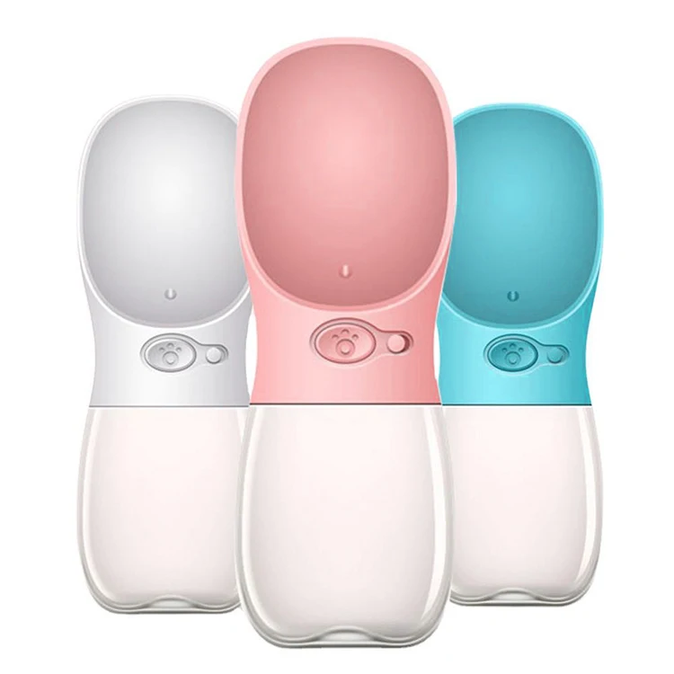 Hot Sale  for walking portable plastic travel recycling dispenser 250ml Pet dog Cat  water bottle